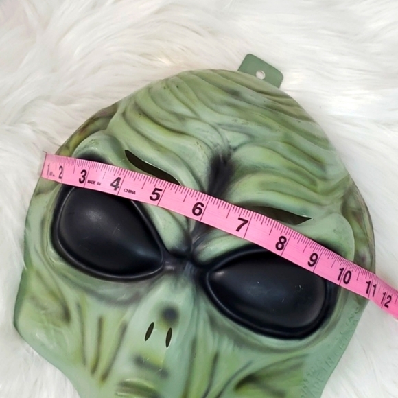 Vintage 90s NEW 1999 Alien Extraterrestrial UFO Plastic Halloween Mask X-FILES - Picture 10 of 13